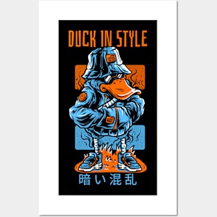 Duck in style Posters and Art